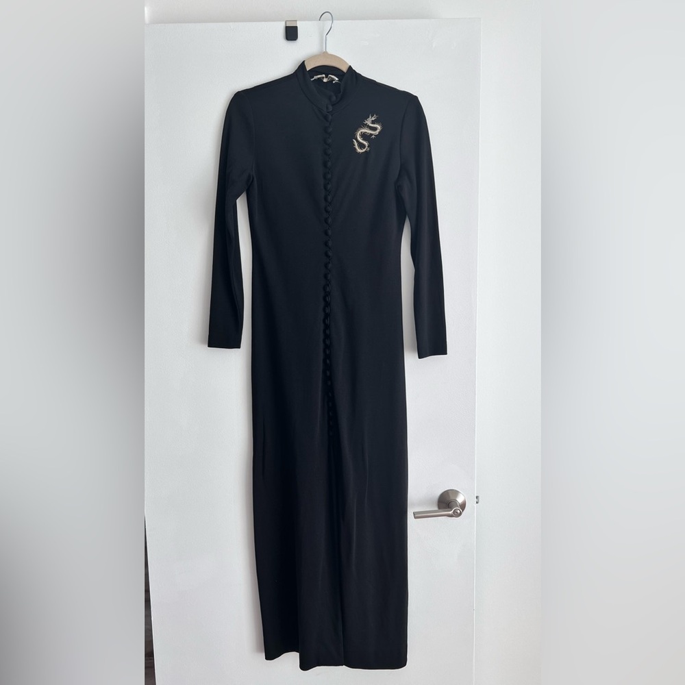 Vintage Pat Richards Dress with dragon motif.